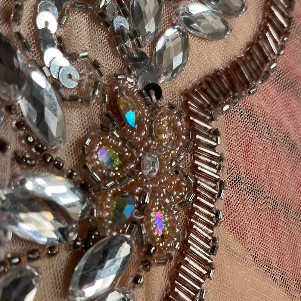 NWT Primavera Couture Gold and Silver Embellished Dress - Picture 16 of 17